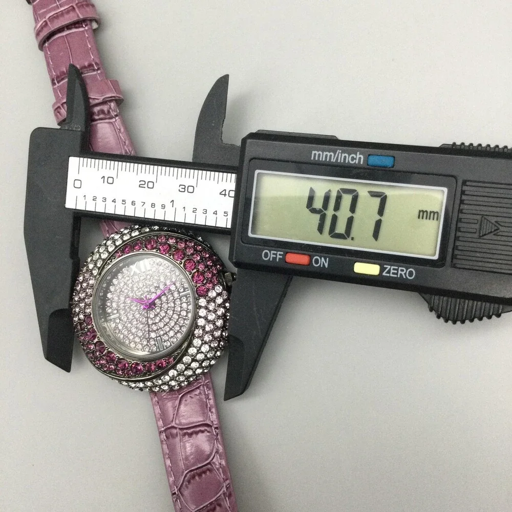 Adrienne Couture Womens Watch 41mm Pink Silver Tone Limited Edition New Battery